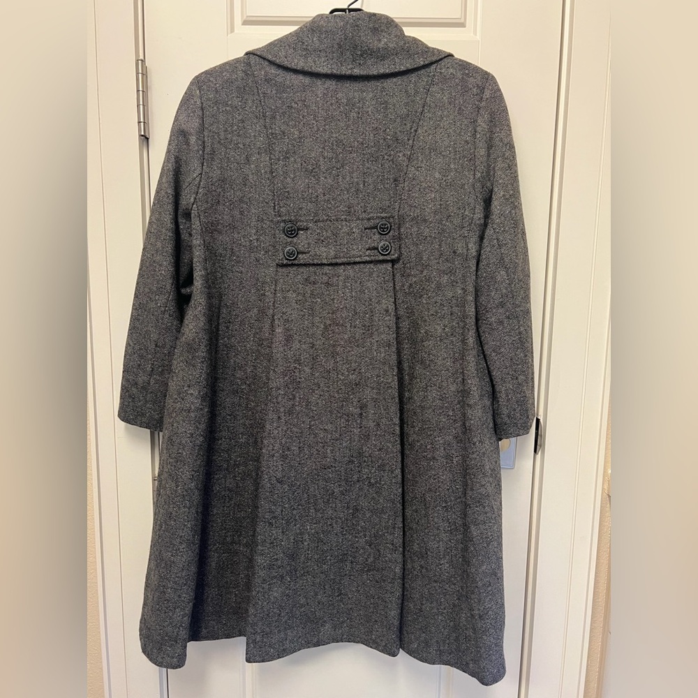 CABi Brown/Gray Tweed Women's Coat & Matching Skirt Set - Picture 3 of 9